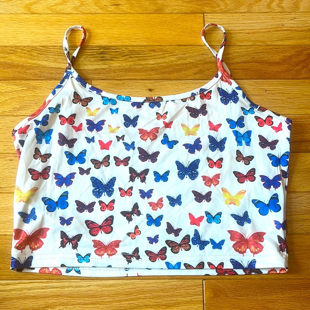 Butterfly crop top